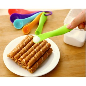 5ks farebné plastové odmerky 1-15g