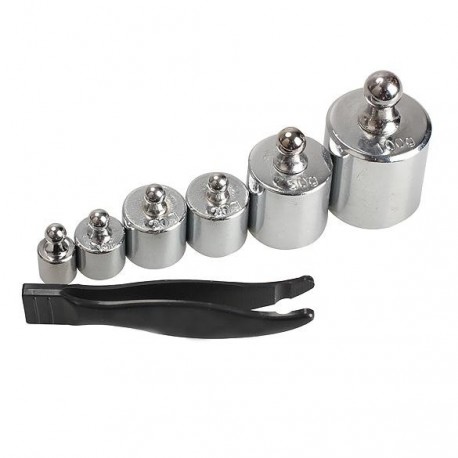 6 dielná kalibračná sada závaží 5g 10g 20g 50g 100g